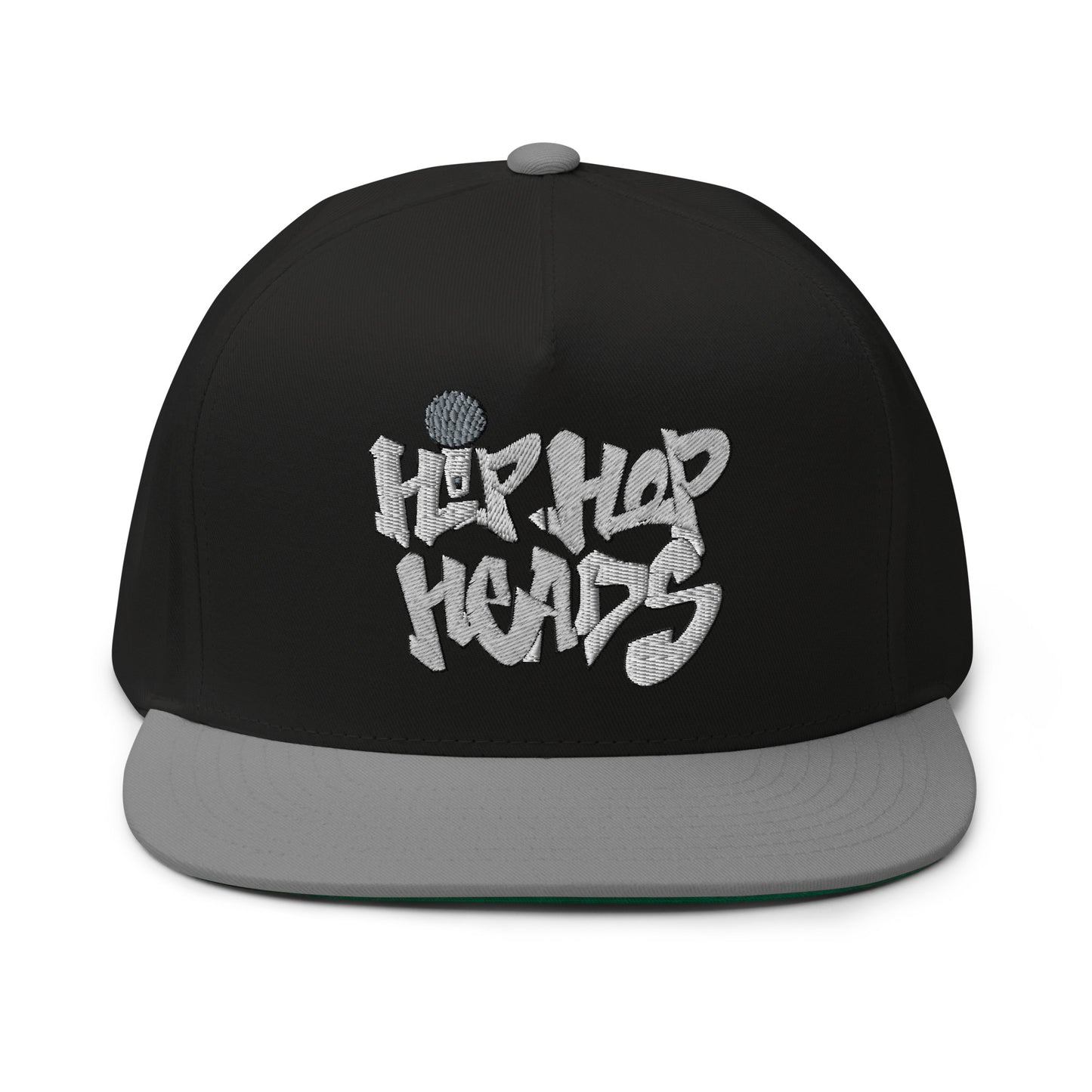 Hip Hop Heads Cap Embroidery Flat Bill