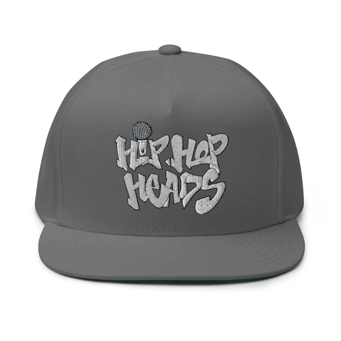 Hip Hop Heads Cap Embroidery Flat Bill