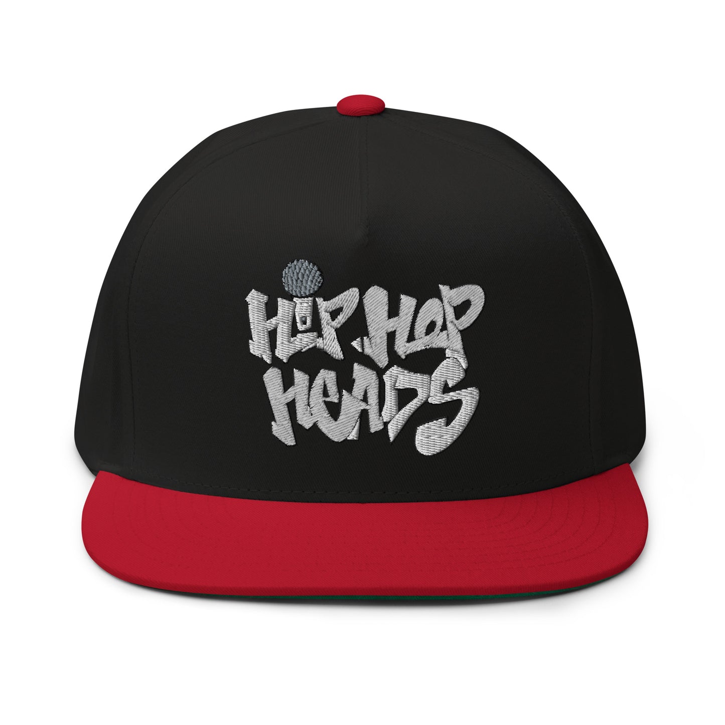 Hip Hop Heads Cap Embroidery Flat Bill